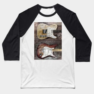 Famous Guitarists Signatures Baseball T-Shirt